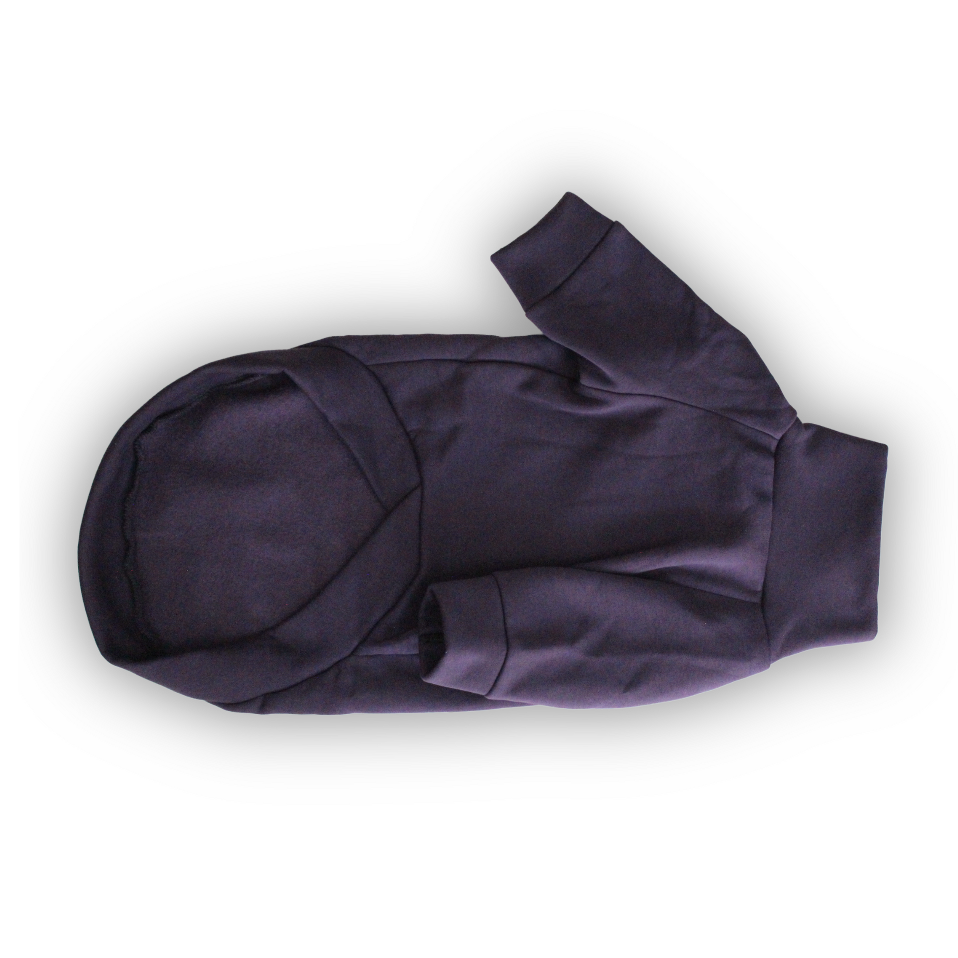 Handmade purple dog sweatshirt, from Lana Royals Pet Wear.