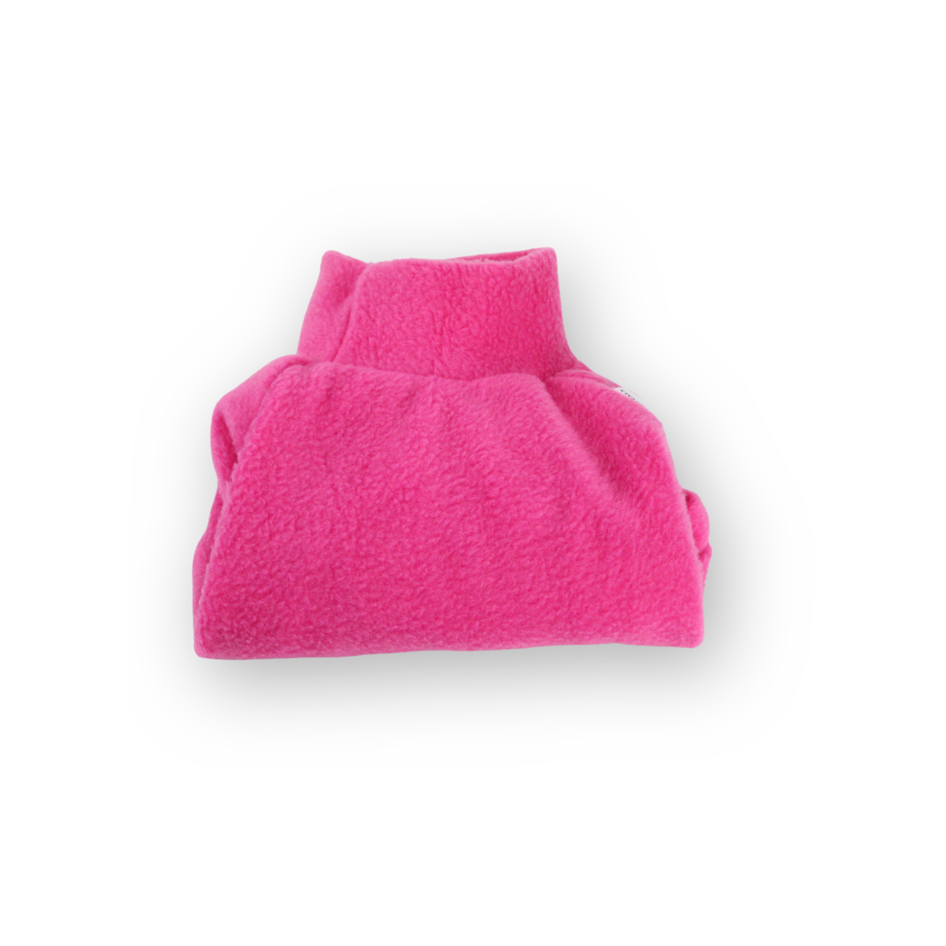 Hot pink fuchsia fleece dog sweater from Lana Royals Pet Wear.