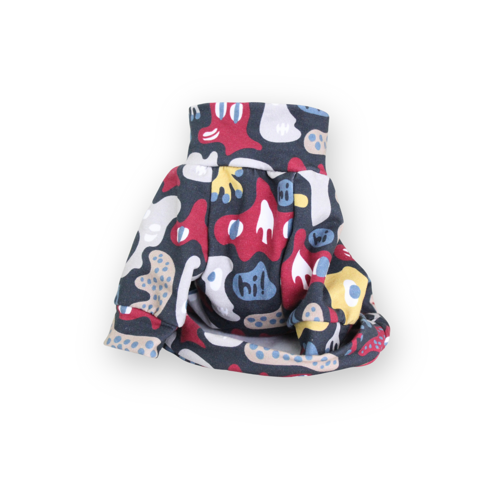 Monsters halloween shirt with raglan sleeves for miniature dogs from Lana Royals Pet Wear.