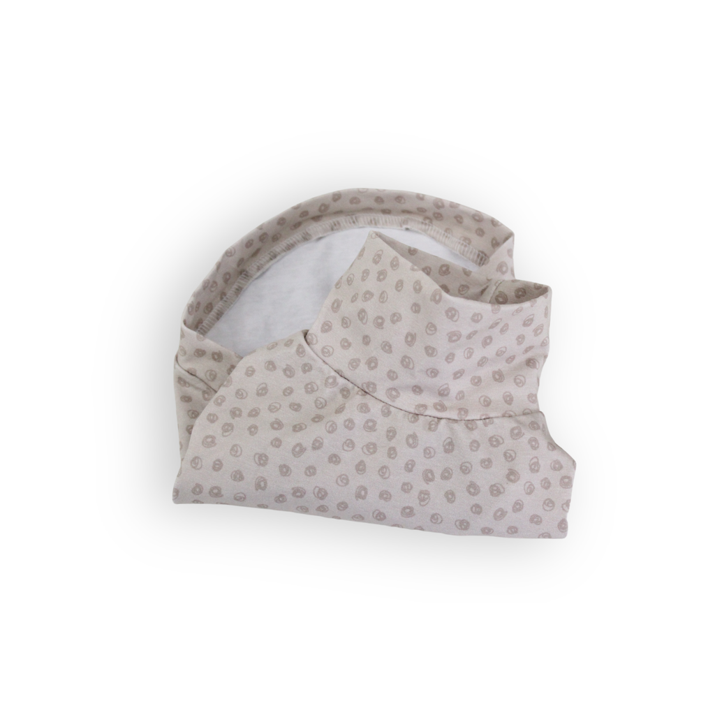 Beige dots cotton shirt for miniature dogs from Lana Royals Pet Wear.