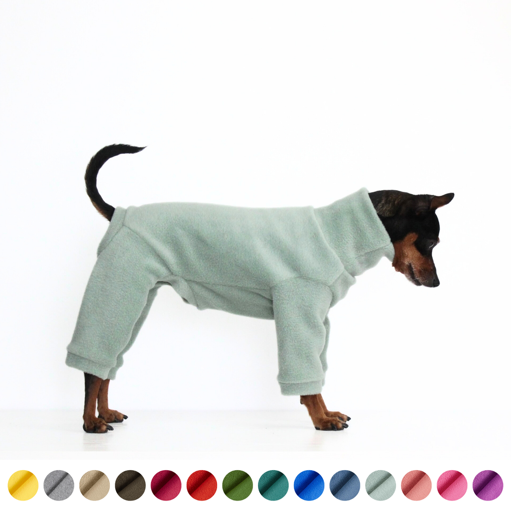Fleece Onesie Pullover Jumpsuit for Dogs | Custom-Tailored, Made to Measure
