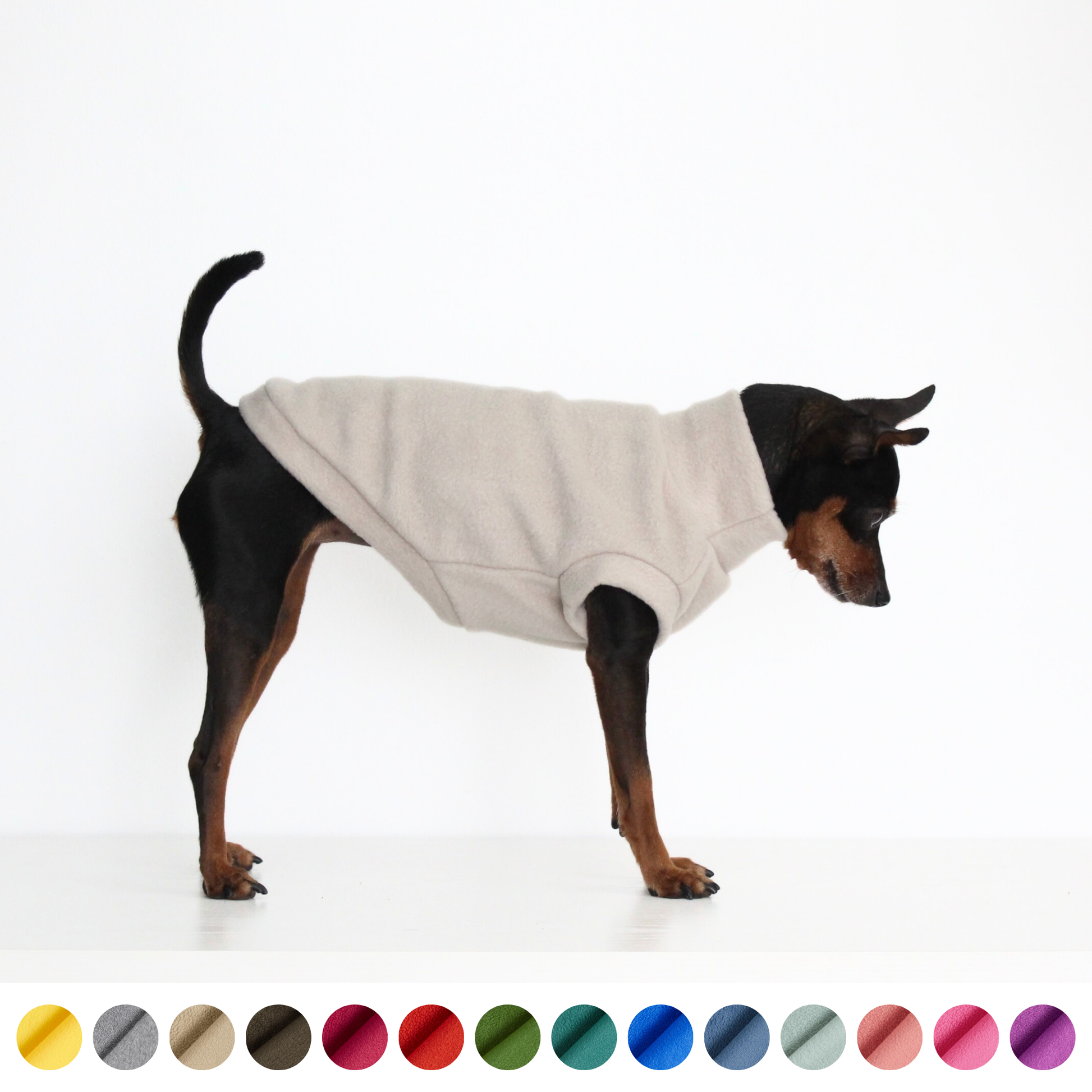 Fleece Sleeveless Tank-Top Vest for Dogs | Custom-Tailored, Made to Measure
