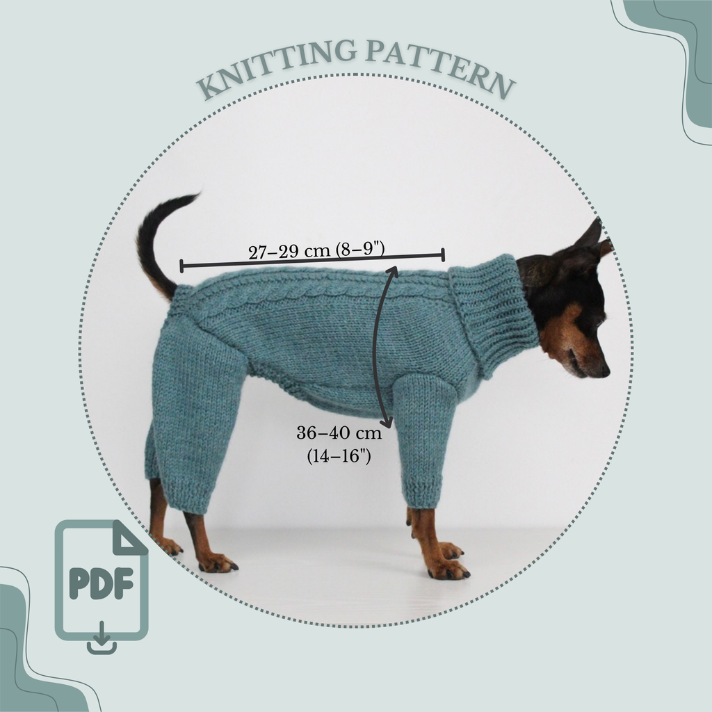 'PRIMUS' Dog Jumpsuit – PDF KNITTING PATTERN