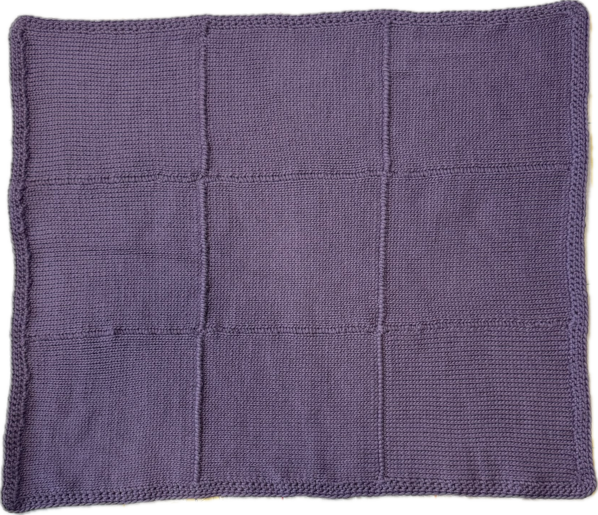 SNOW Amethyst Purple Hand-Knitted Alpaca Wool Blanket for Small Dogs or Cats | 80 x 90 cm