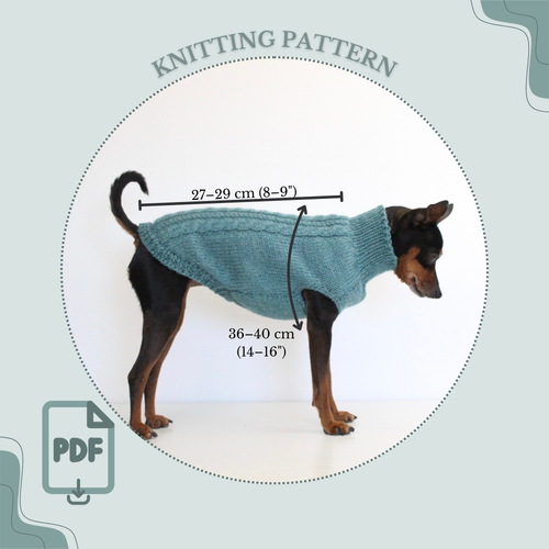 'PRIMUS' Dog Sleeveless Sweater – PDF KNITTING PATTERN