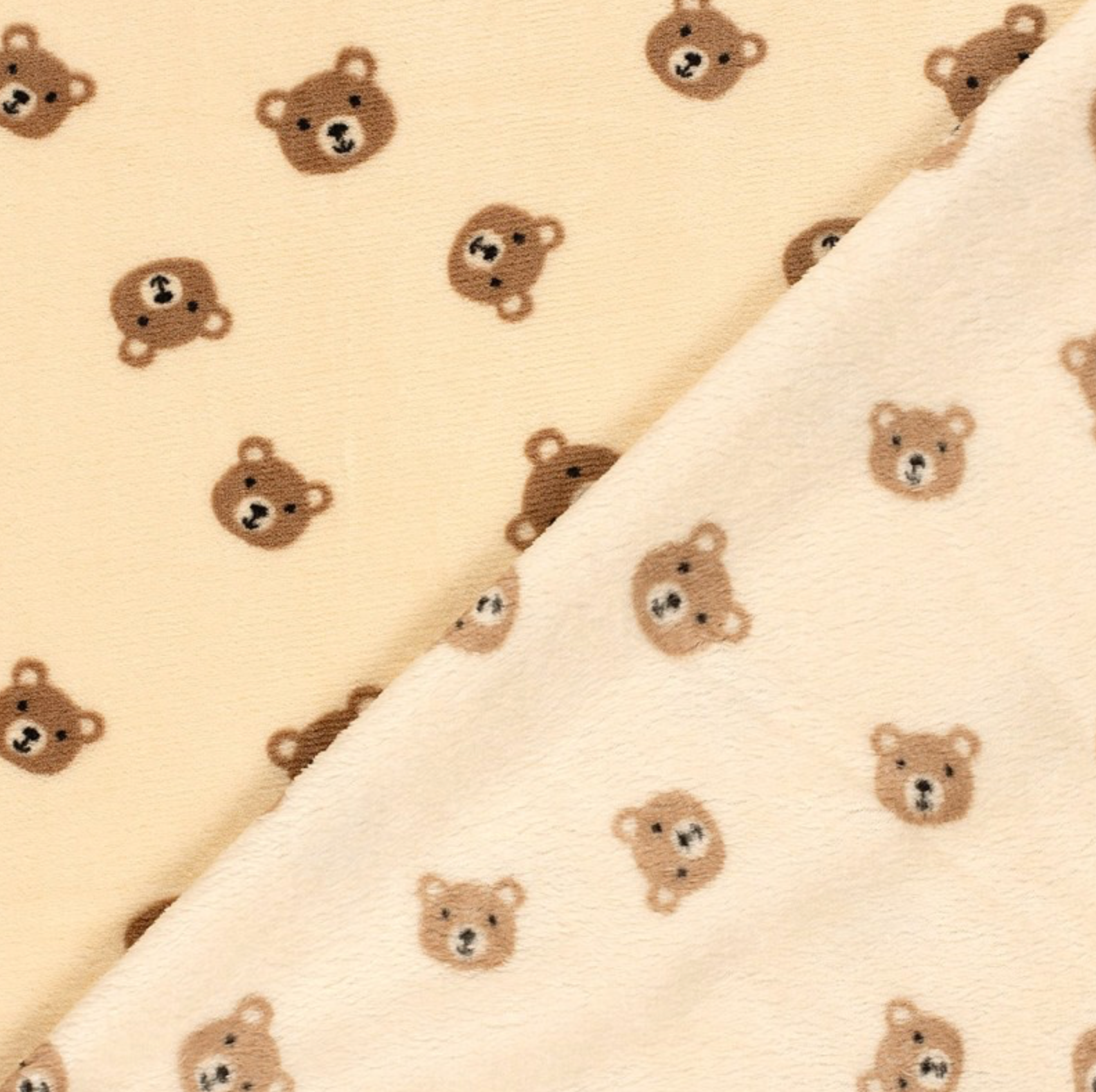 Teddy Bear Fleece Blanket for Small Dogs | 90 x 70 cm