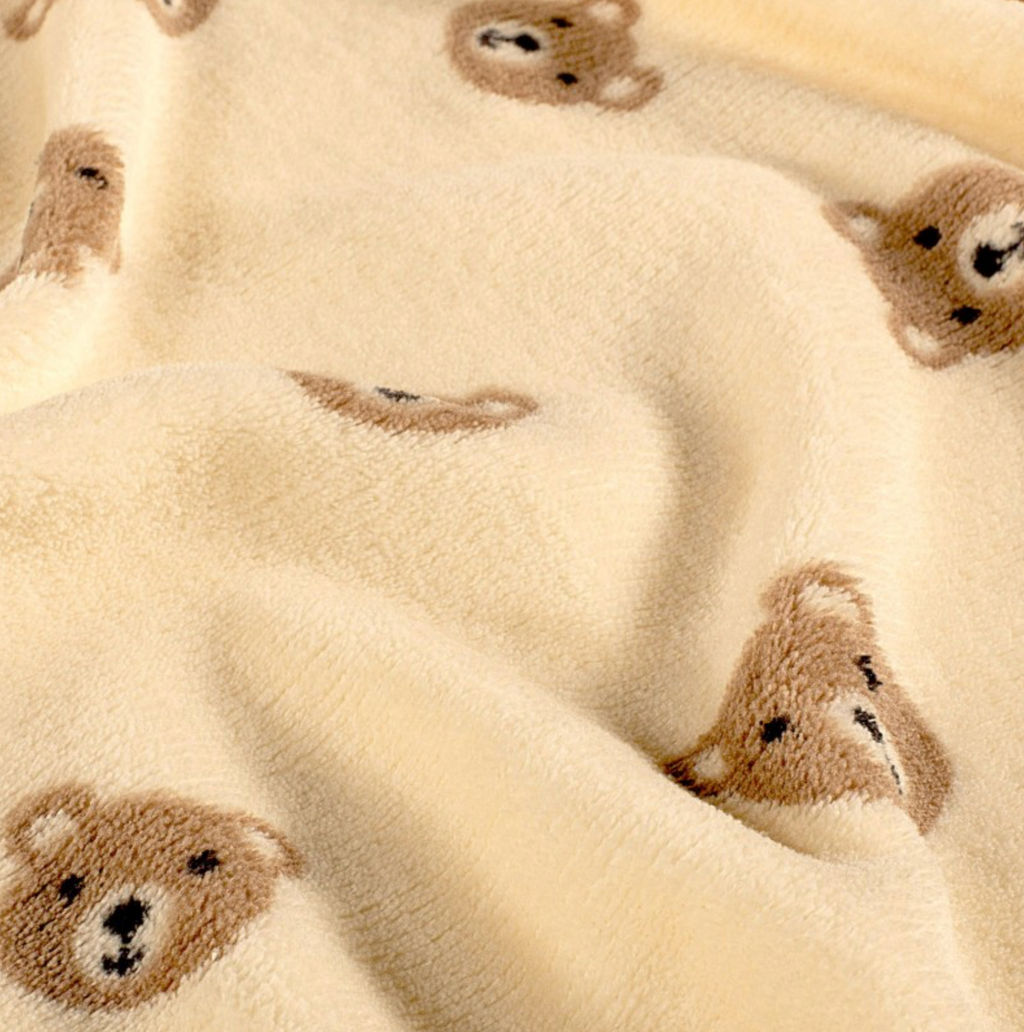Teddy Bear Fleece Blanket for Small Dogs | 90 x 70 cm