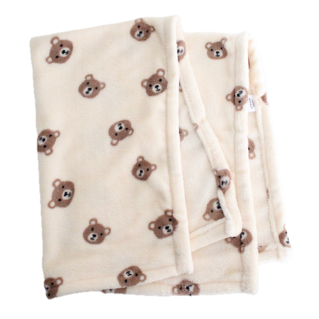 Teddy Bear Fleece Blanket for Small Dogs | 90 x 70 cm