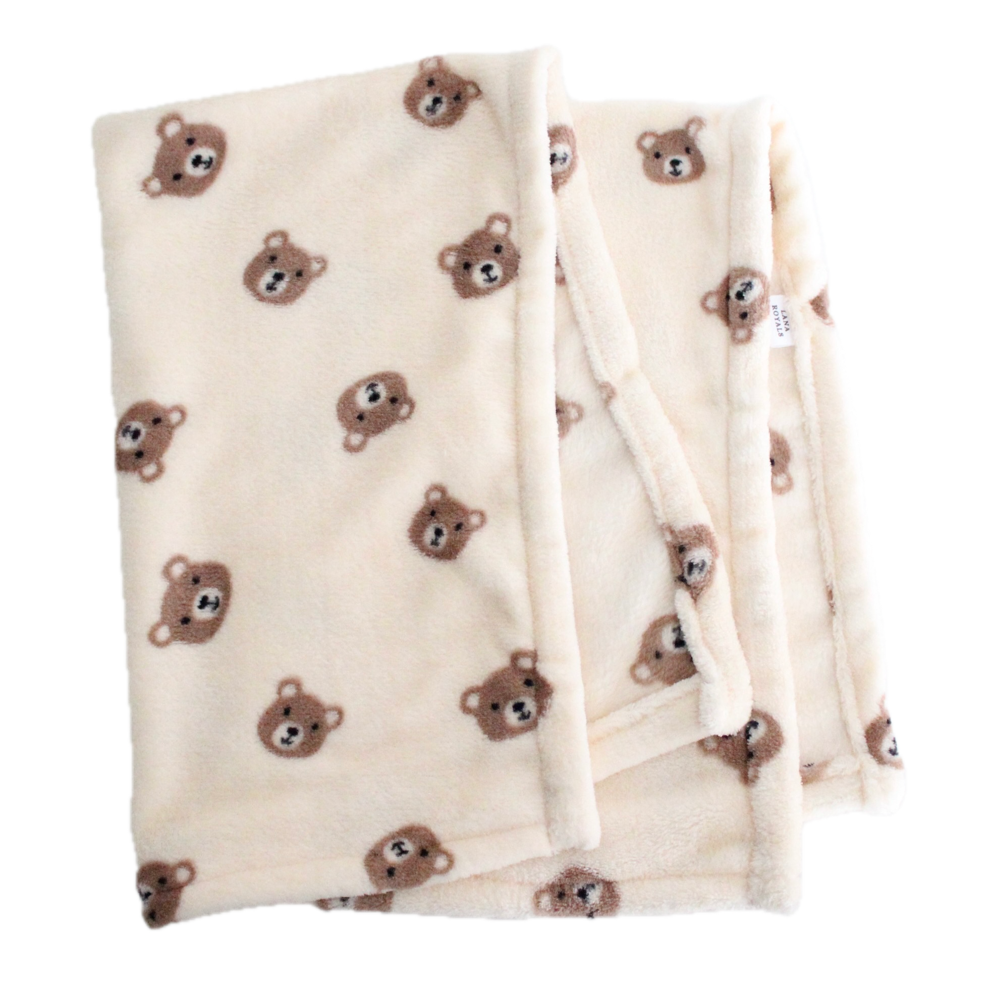 Teddy Bear Fleece Blanket for Small Dogs | 90 x 70 cm